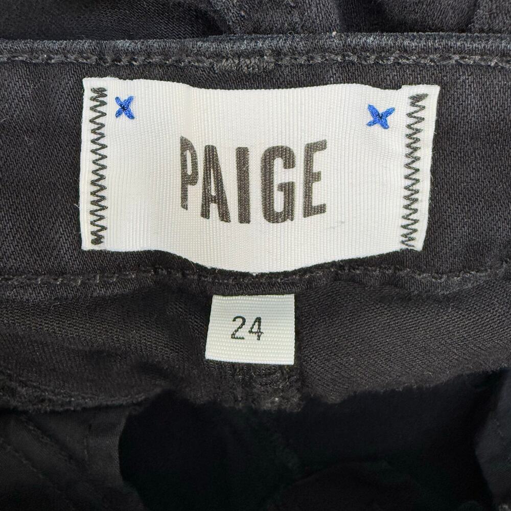 Paige Jeans Women's 24 (0) Black Verdugo Ultra Skinny Preppy Normcore Skater - Picture 8 of 16